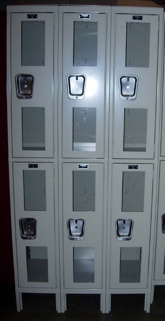 New Clear View Lockers - 2 Tier